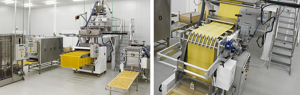 Lignes production pâtes spéciales